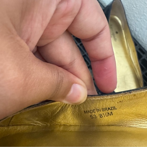 Kate Spade Golf Ball Navy Patented Flats - Picture 7 of 10